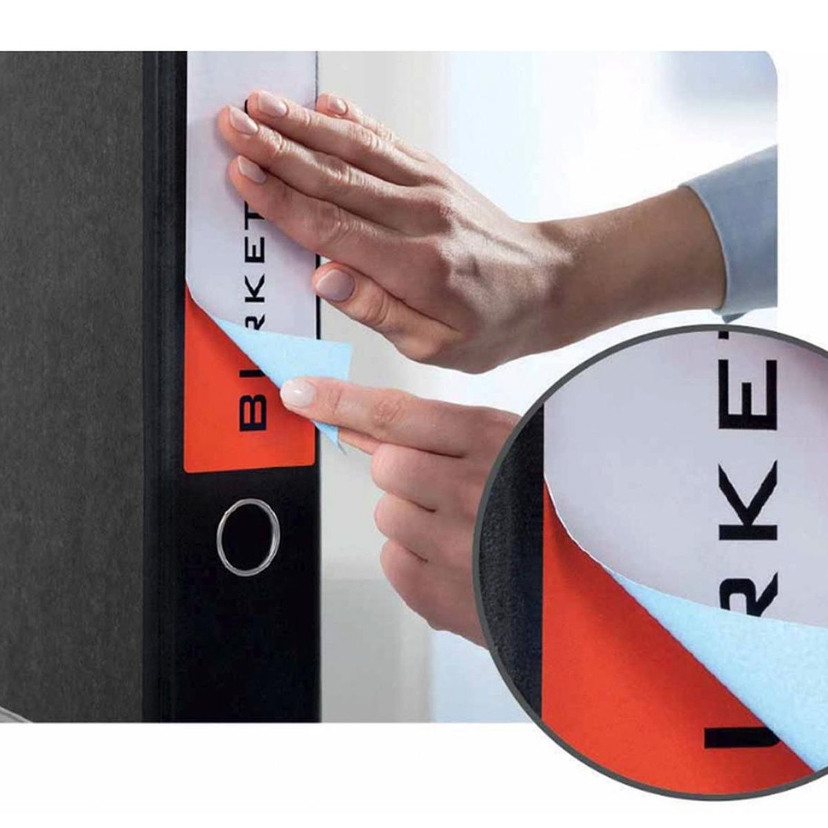 GENERICO - Etiquetas Adhesivas Avery Permanente Blanca 70 X 335 mm Pack De 120 Unidades Para Lomo Archivador La