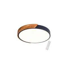 GENERICO - Panel Deco Plafón Led Borde Madera Sobrepuesto Moderno 40cm