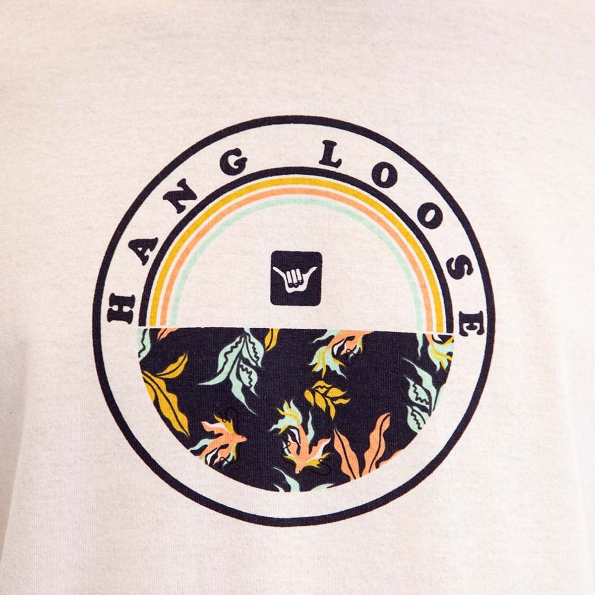 HANG LOOSE - Polera Hombre Beige Flor Da Jamaica Hang Loose