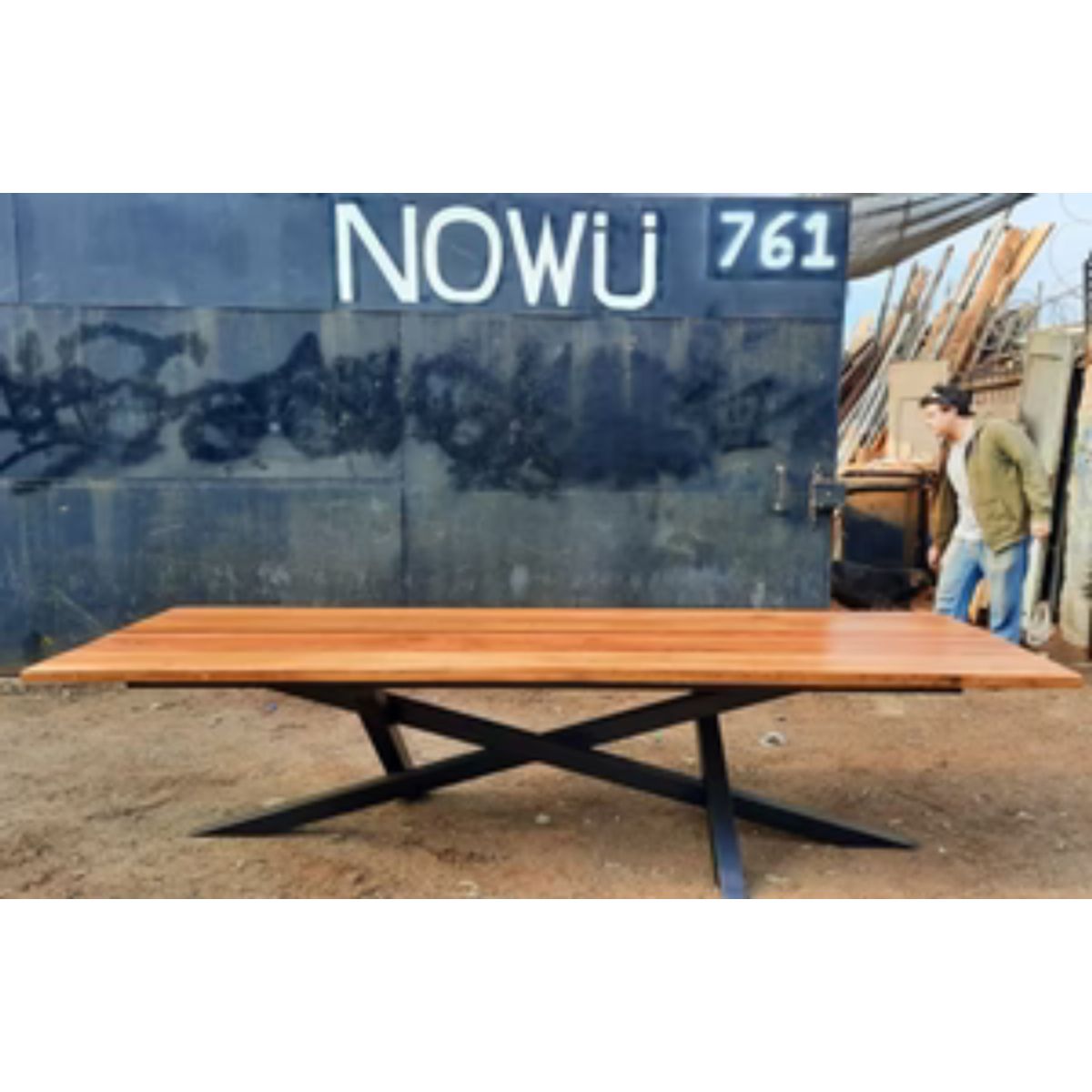 NOWU HOGAR - Mesa Comedor Roble Antu 10-12 Personas