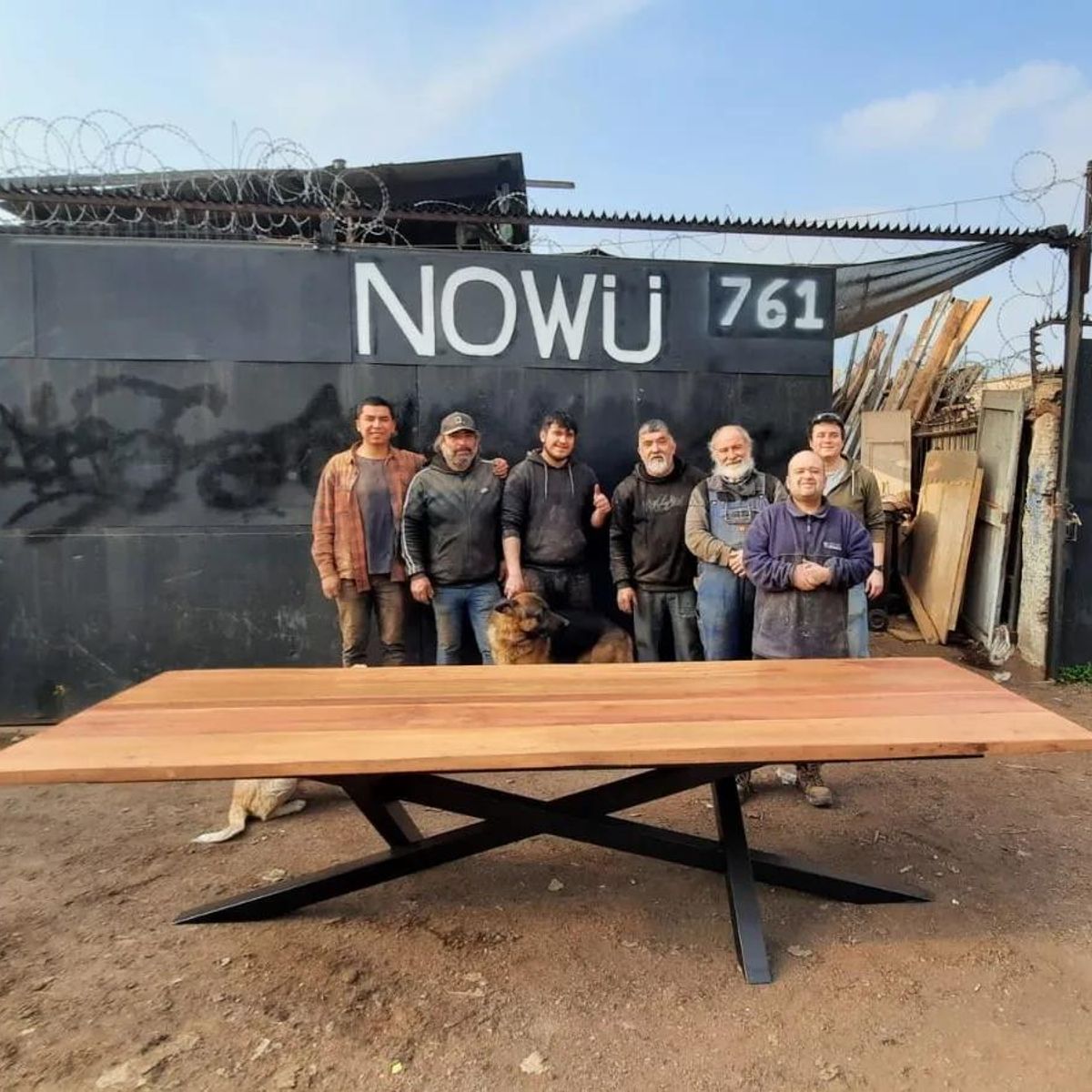 NOWU HOGAR - Mesa Comedor Roble Antu 10-12 Personas