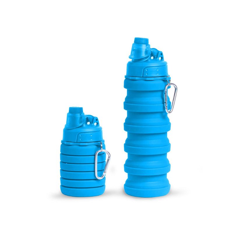 PRO OUTDOOR - Botella Plegable Azul 500 Ml Pro Outdoor