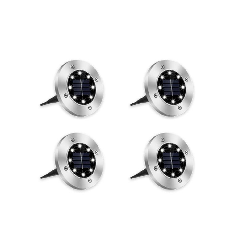 PRO OUTDOOR - 4 Luces Led Solar Para Suelo Contra Agua