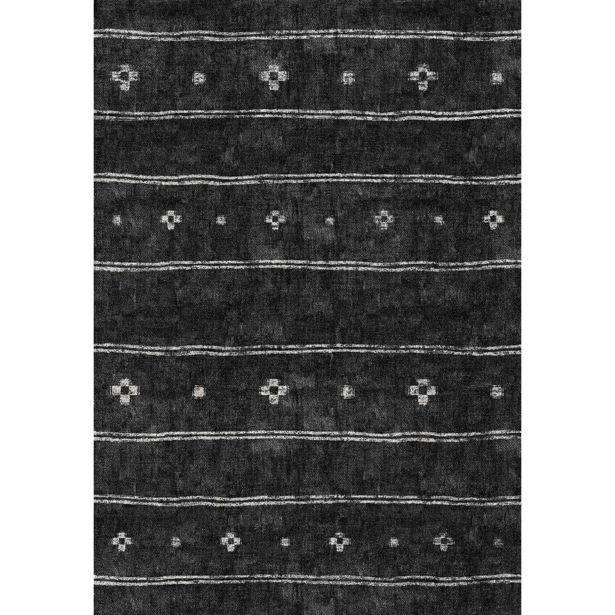 BAZHARS - Alfombra Moderna 190X290 cm Kendi Nor H0813 Black D211 Bazhars