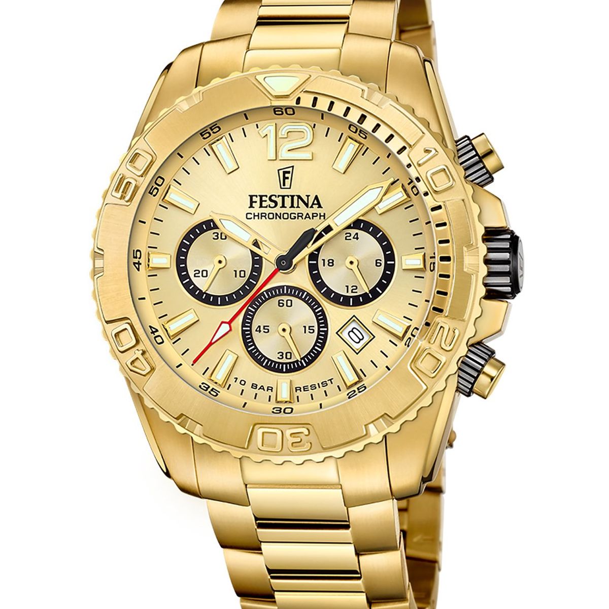 FESTINA - Reloj F20684/1 Festina Dorado Mujer Timeless Chronograph