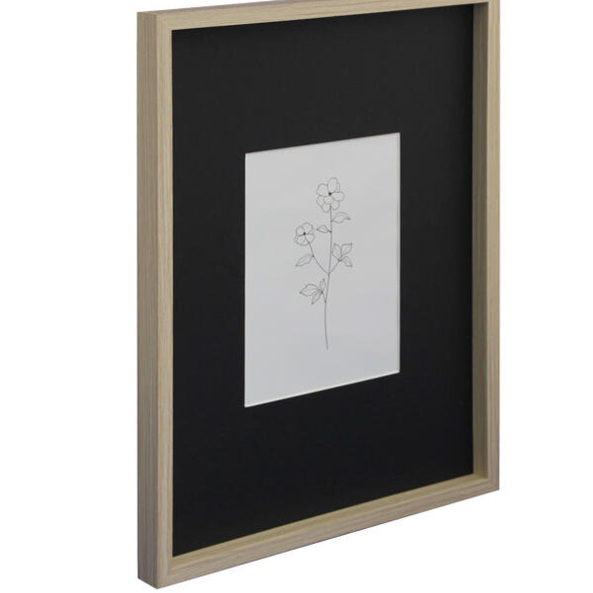 VGO - Marco de madera Café con paspartú 15x20 sin paspartú 30x40 Vgo