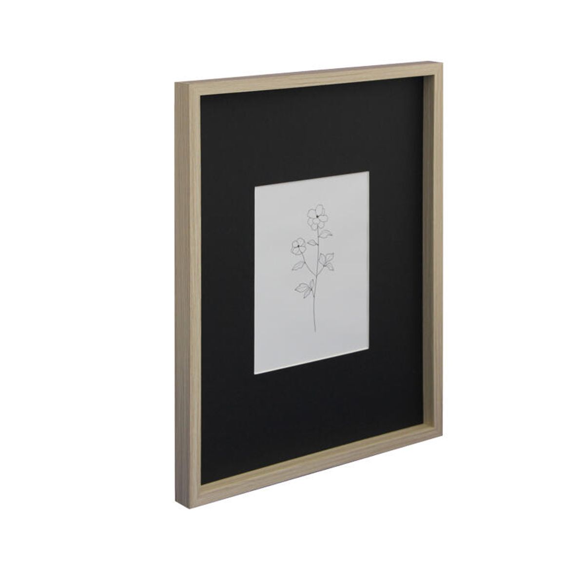 VGO - Marco de madera Café con paspartú 15x20 sin paspartú 30x40 Vgo