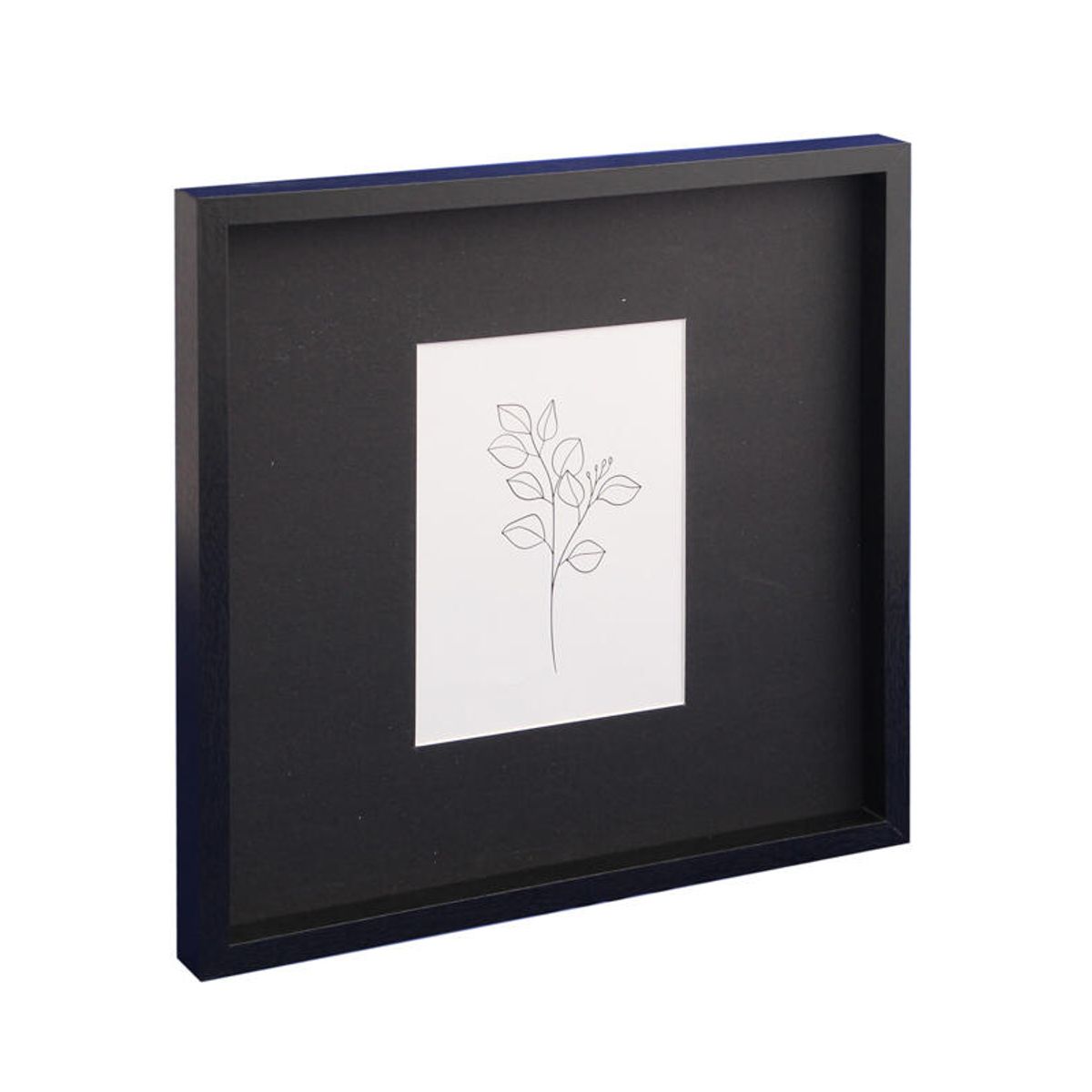 VGO - Marco de madera Negro con paspartú 15x20 sin paspartú 40x40 Vgo