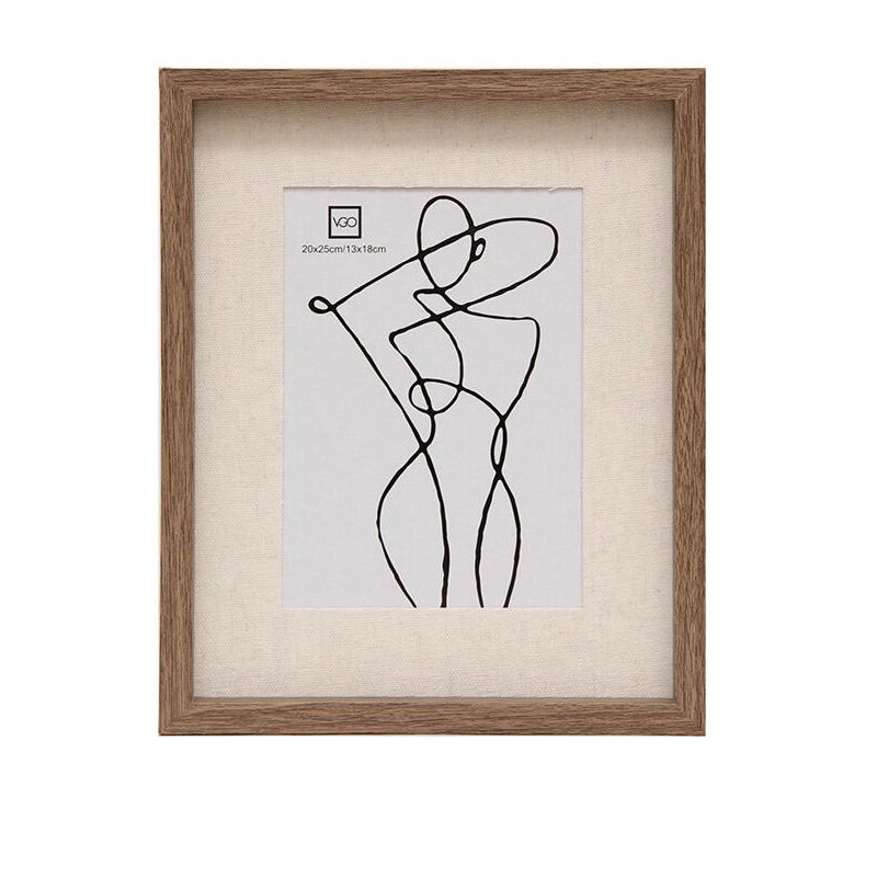 VGO - Marco Madera de madera con paspartú 20x25 sin paspartú 24x30 Vgo
