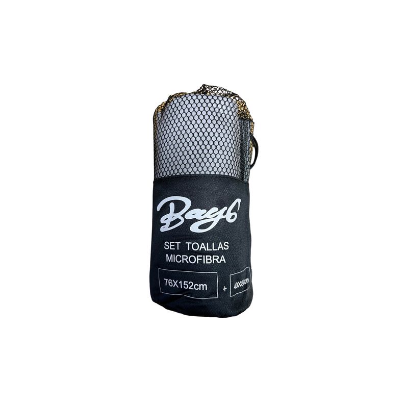GENERICO - Toalla Baño Viaje Microfibra De Secado Rapido 3 Pcs GENERICO