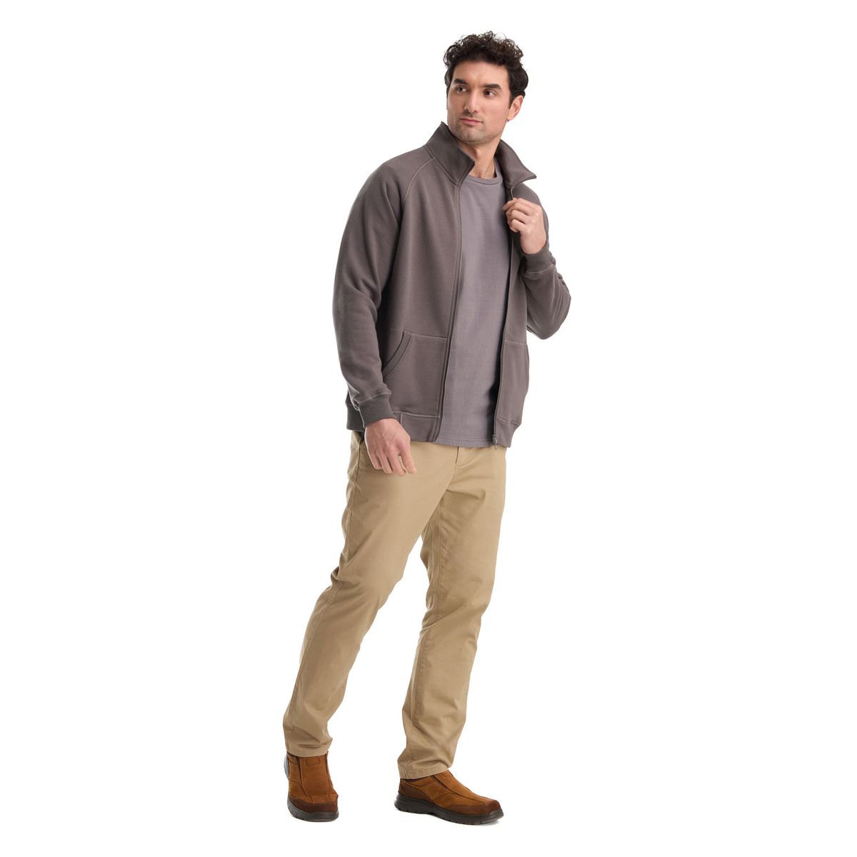 PANAMA JACK - Polerón Hombre Gris Panama Jack