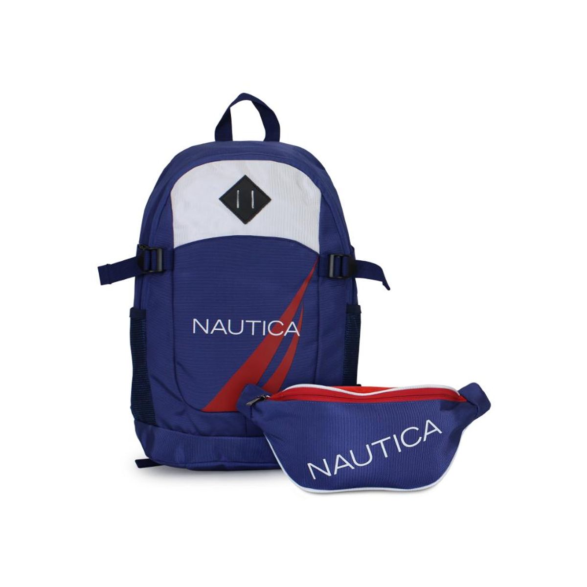 NAUTICA - Mochila Atlas + Banano Kappa azul Nautica