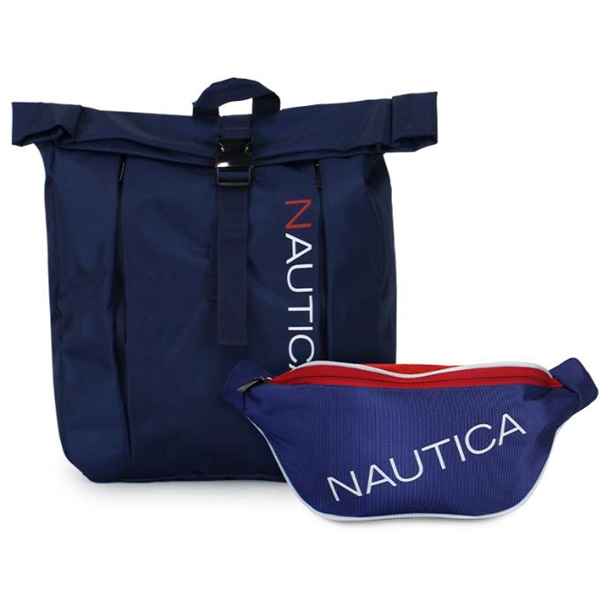 NAUTICA - Mochila Bend + Banano Kappa azul Nautica