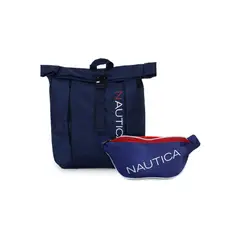 NAUTICA - Mochila Bend + Banano Kappa azul