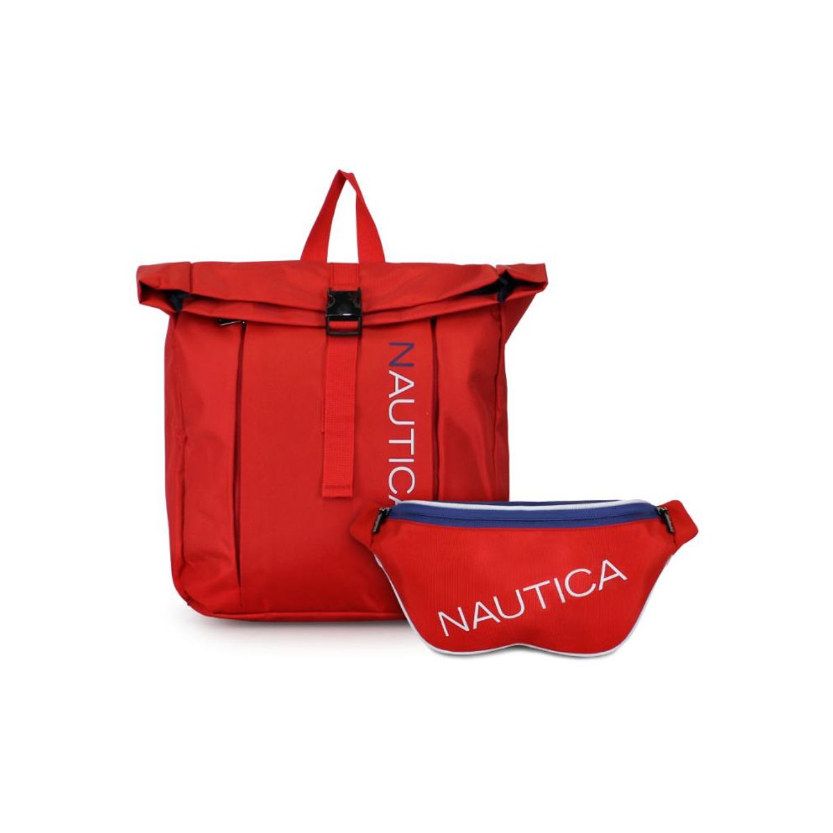 NAUTICA - Mochila Bend + Banano Kappa rojo Nautica