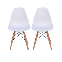 Kit 2 sillas Badem blancas - Blanco