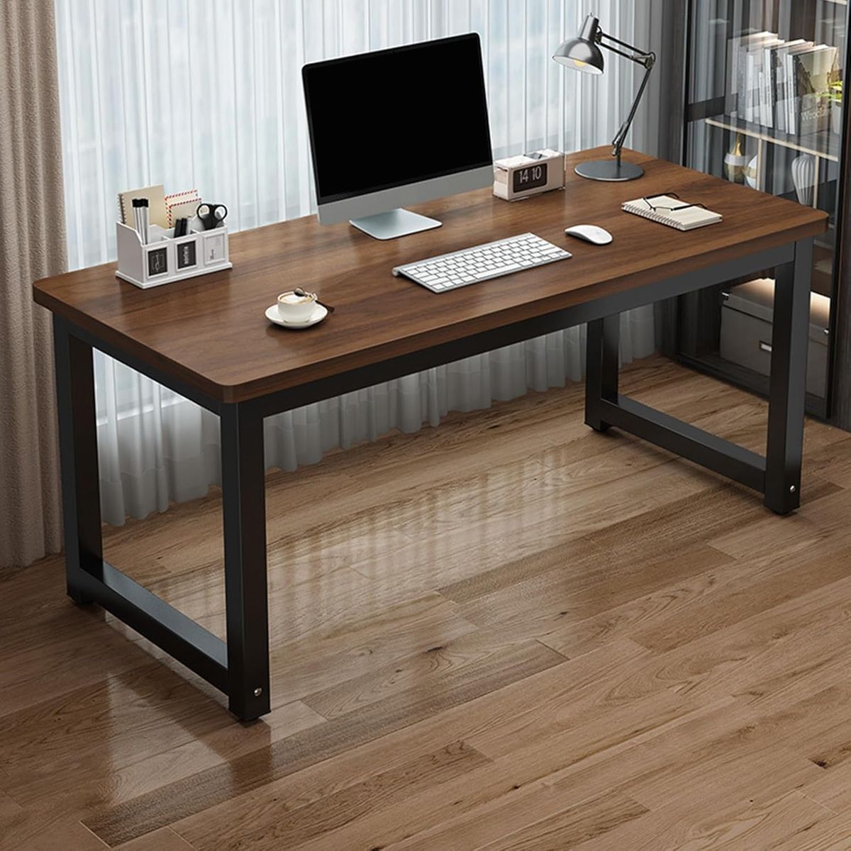 U BUY - Escritorio De Estudio Para Oficina En Casa Negro Marrón