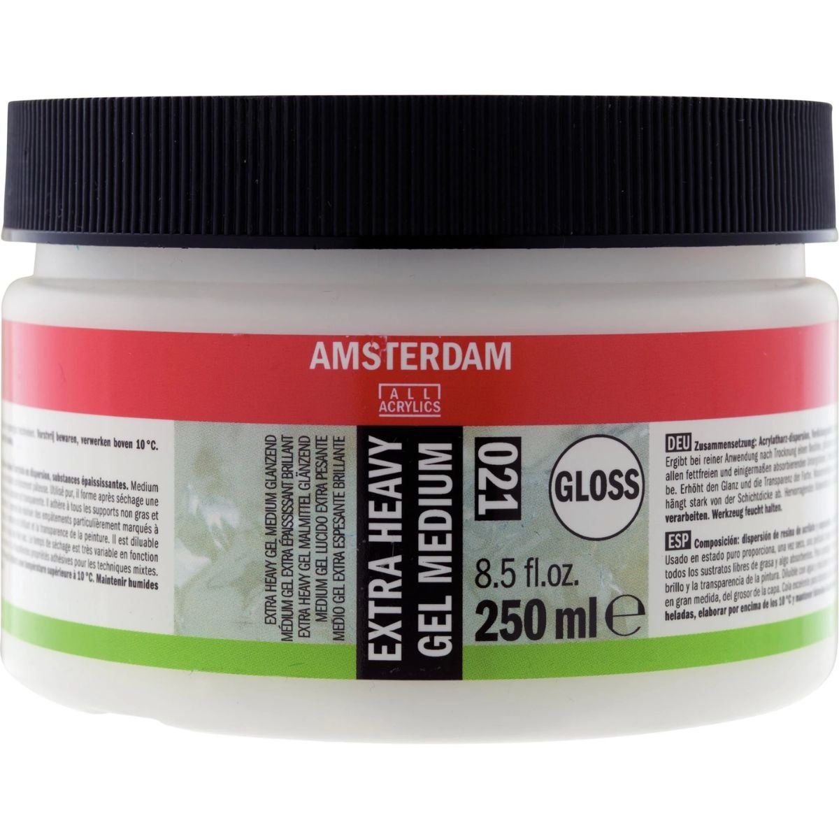 AMSTERDAM - Medium Acrílico Gel Extraespesante Amsterdam Brillante 250ml