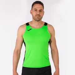 JOMA - Polera Técnica Record Tank Hombre Verde Fluor