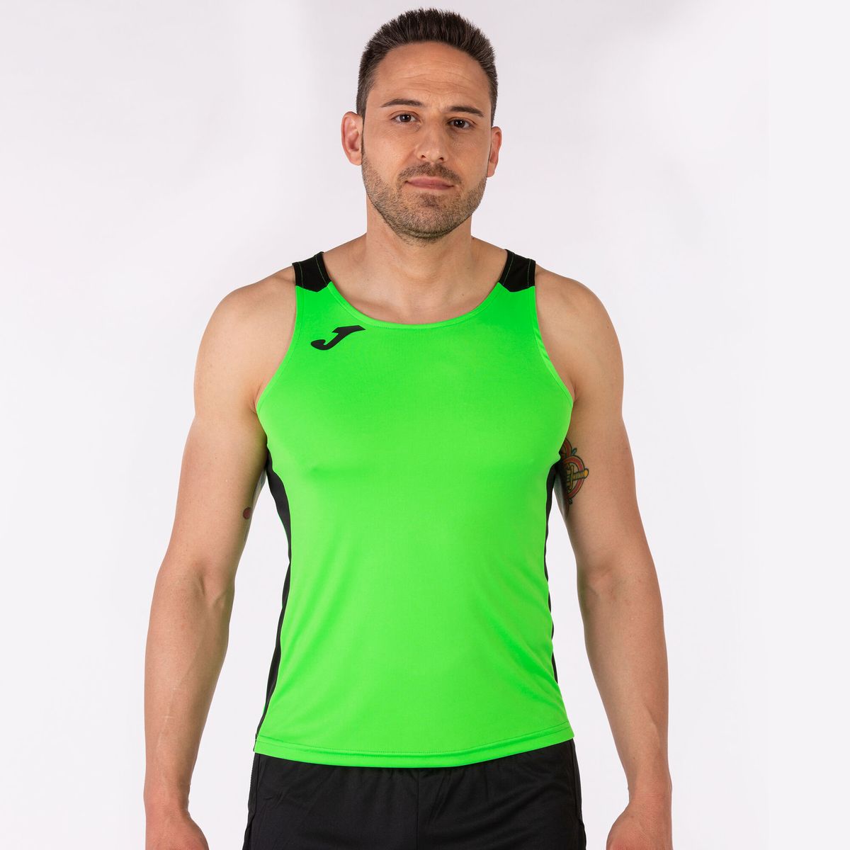 JOMA - Polera Técnica Joma Record Tank Hombre Verde Fluor
