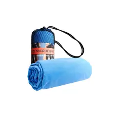 PRO OUTDOOR - Toalla microfibra Suede Azul