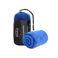 PRO OUTDOOR - Toalla Microfibra Terry Azul