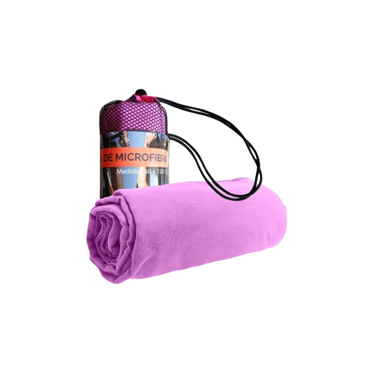 PRO OUTDOOR - Toalla Microfibra Suede Morada