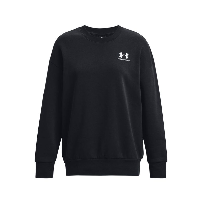 UNDER ARMOUR - Polerón Oversize Icon Fleece mujer Negro UNDER ARMOUR.-