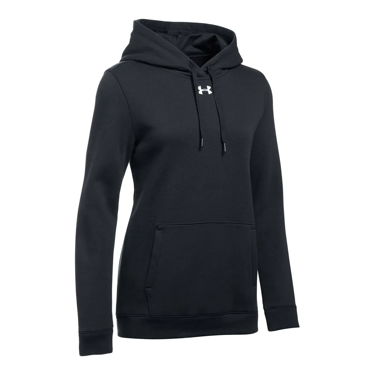 UNDER ARMOUR - Polerón UA Hustle Fleece para mujer Negro UNDER ARMOUR