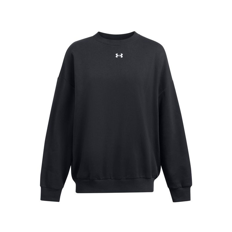 UNDER ARMOUR - Polerón Oversize UA Rival para mujer Negro UNDER ARMOUR