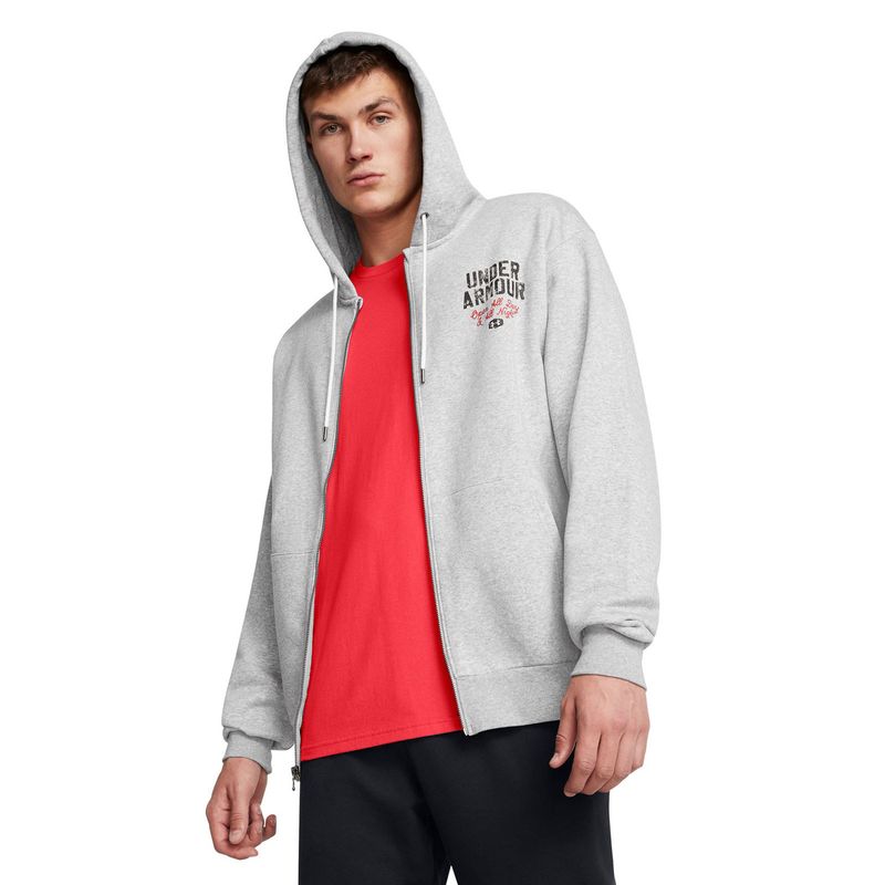 UNDER ARMOUR - Polerón Icon Fleece 247 para hombre Gris UNDER ARMOUR