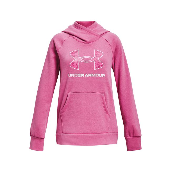 UNDER ARMOUR - Polerón UA Rival Fleece para niña Rosa UNDER ARMOUR