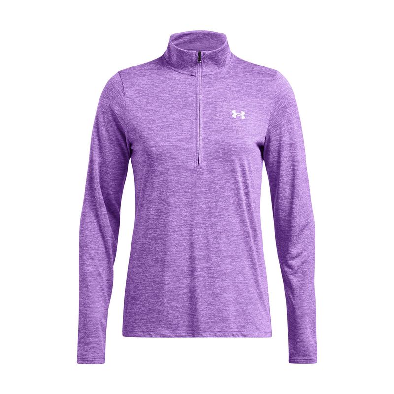UNDER ARMOUR - Polerón Tech Twist ½ zip mujer Morado UNDER ARMOUR