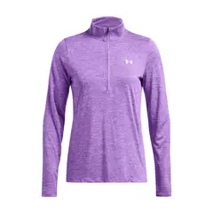 UNDER ARMOUR - Polerón Tech Twist ½ zip mujer Morado