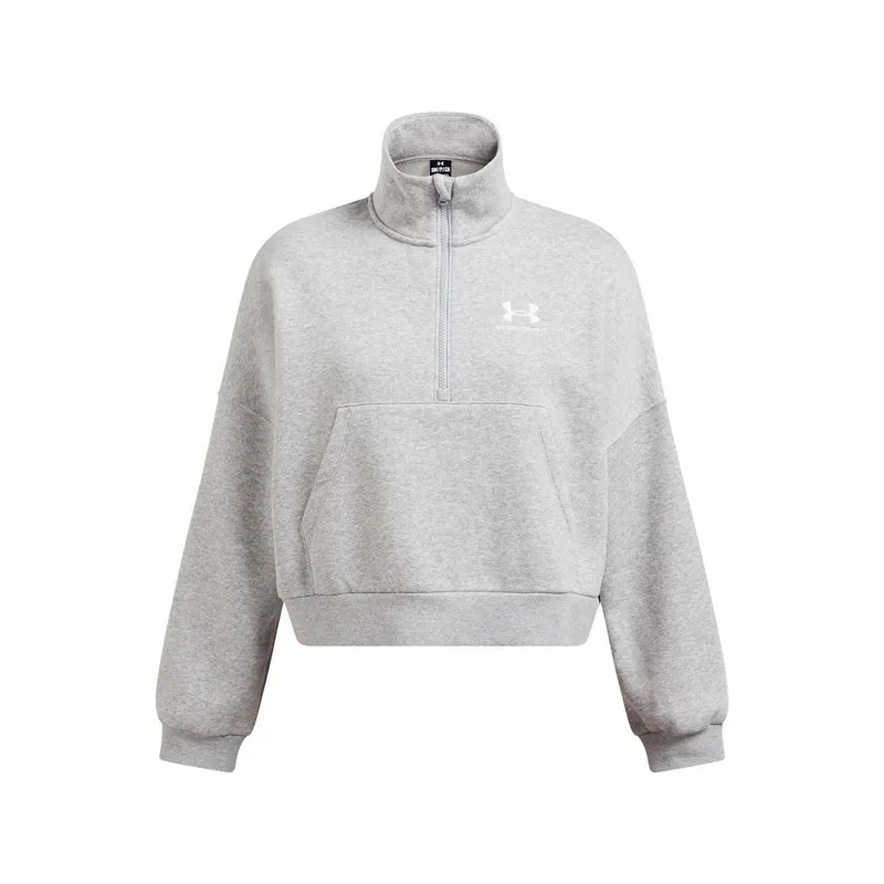 UNDER ARMOUR - Polerón Oversize UA Icon para mujer Gris UNDER ARMOUR