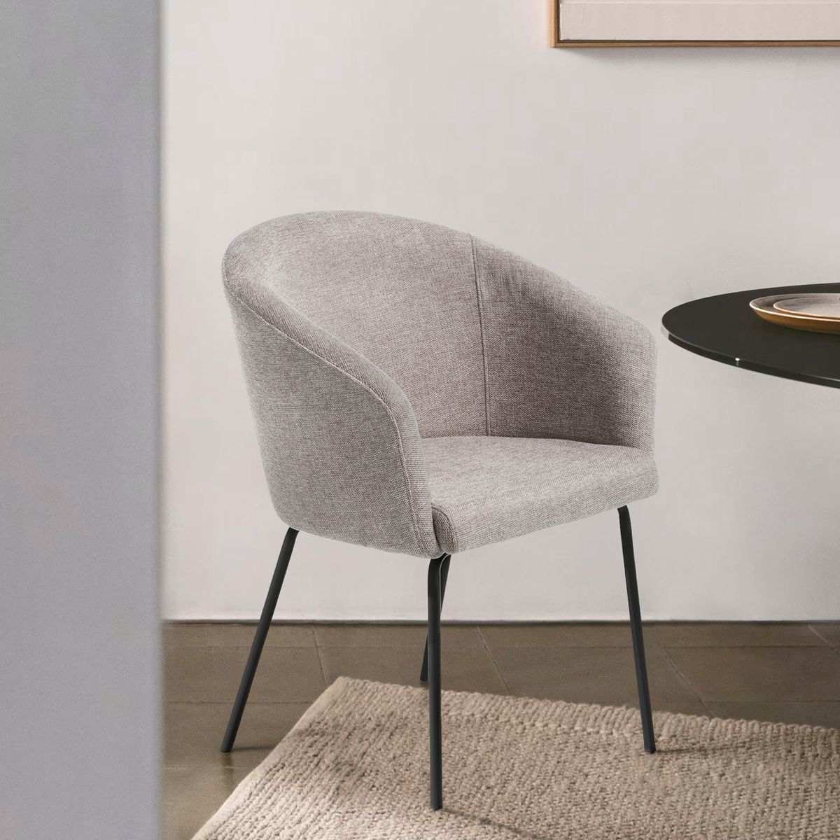 FORM DESIGN - Silla Tapiz Easton Gris claro Form