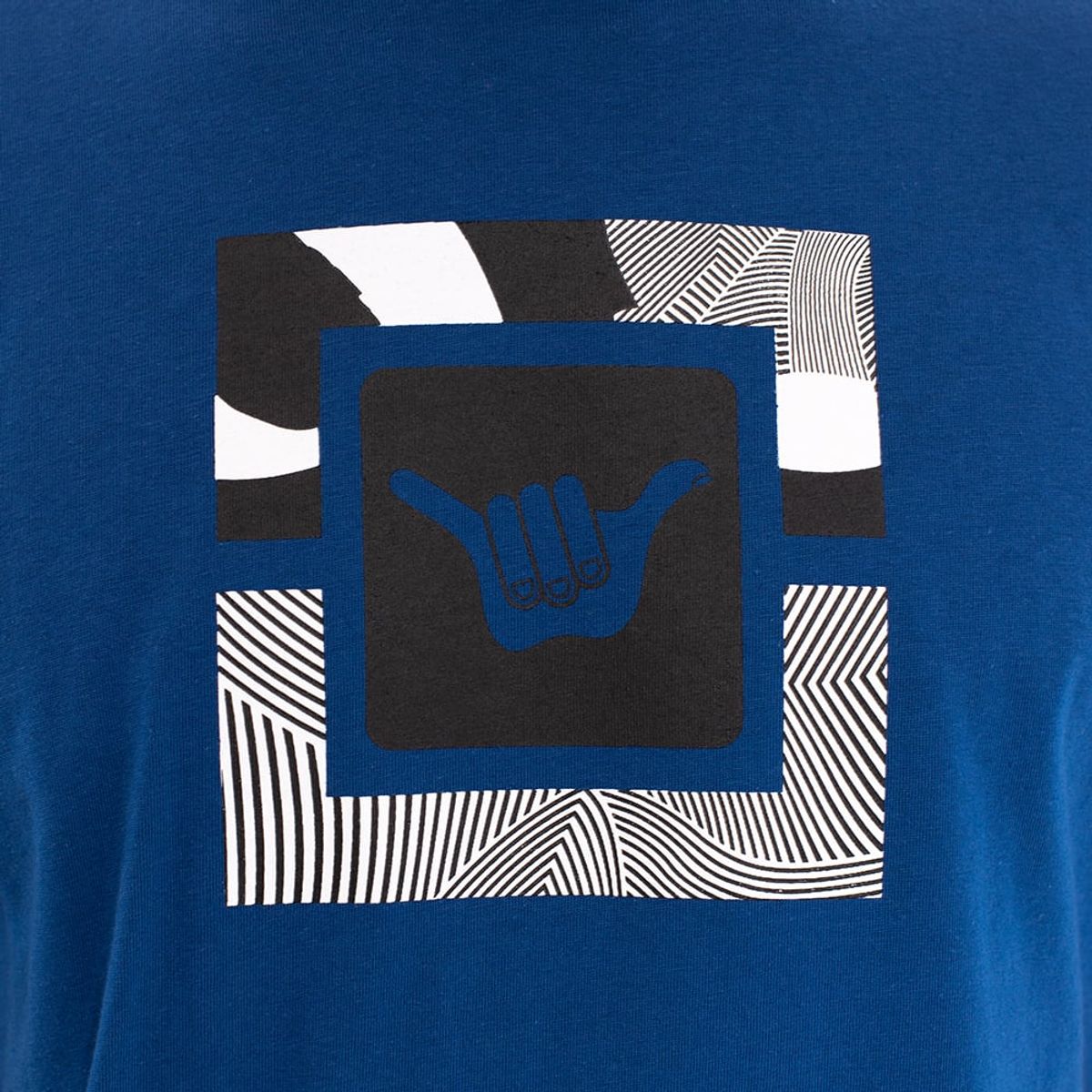 HANG LOOSE - Polera Hombre Azul Shaka Summer Fest Hang Loose