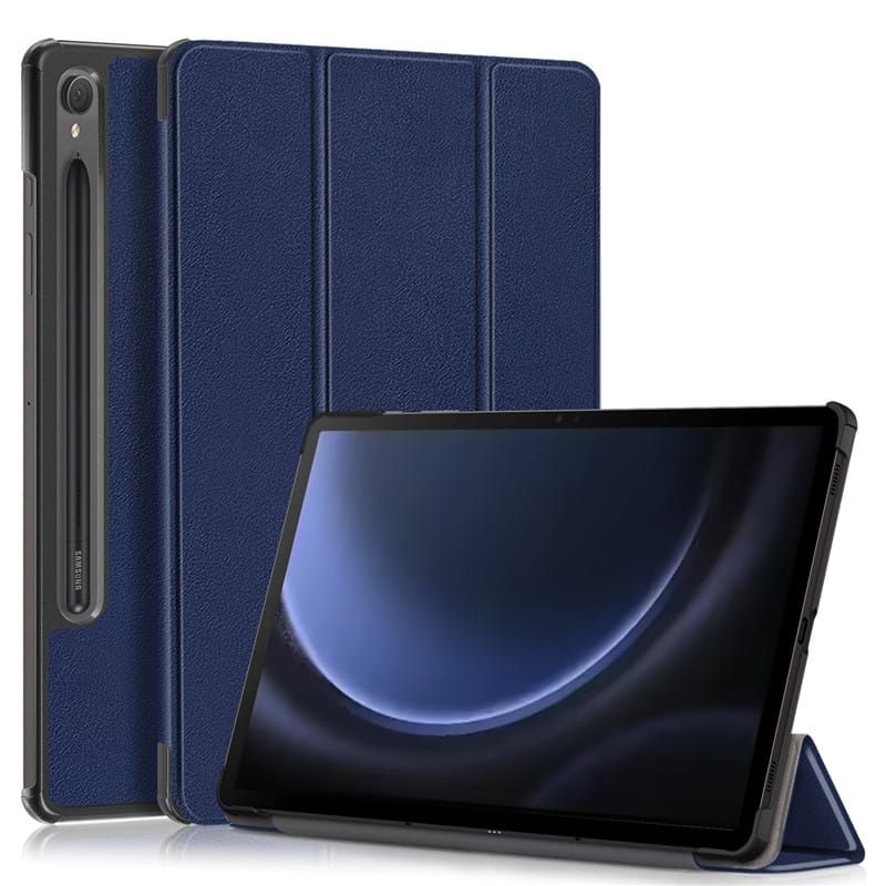 GENERICO - Funda Inteligente compatible con Samsung Galaxy Tab S9 FE Azul marino