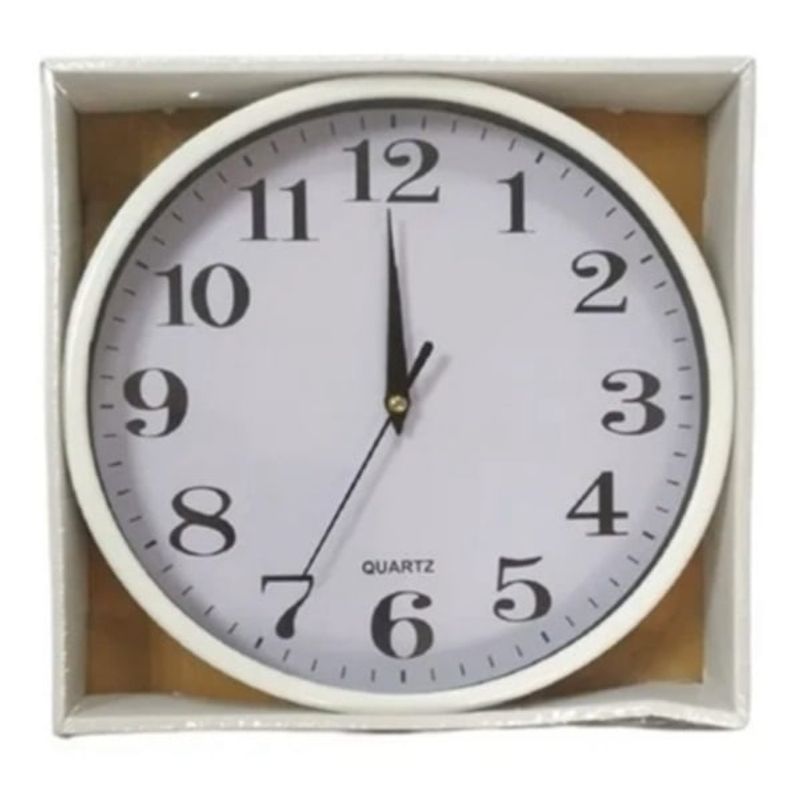 ANGELES DEL HOGAR - Reloj de Pared Decorativo Borde Blanco