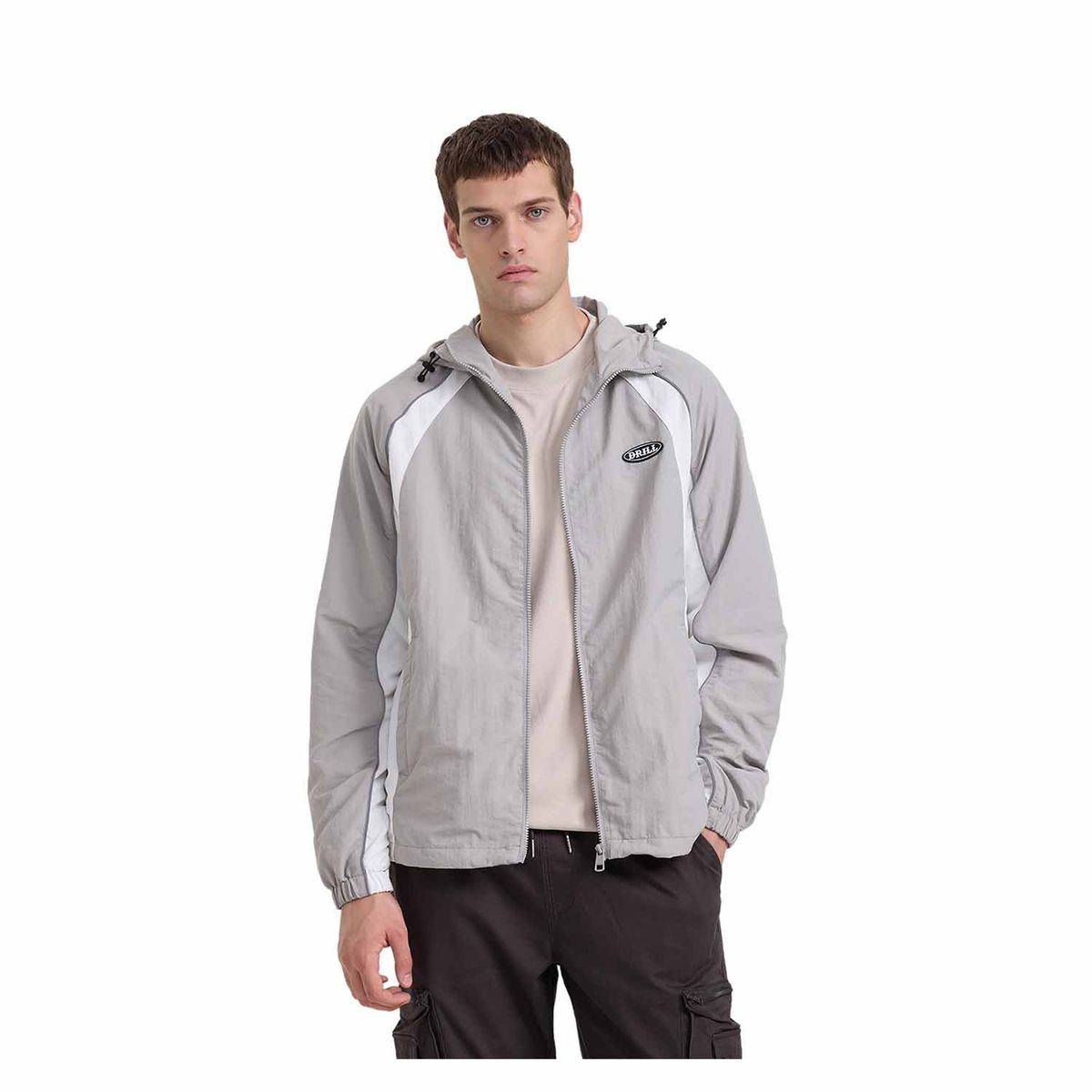 FASHION'S PARK - Chaqueta Hombre Cortaviento Gris Fashion's Park