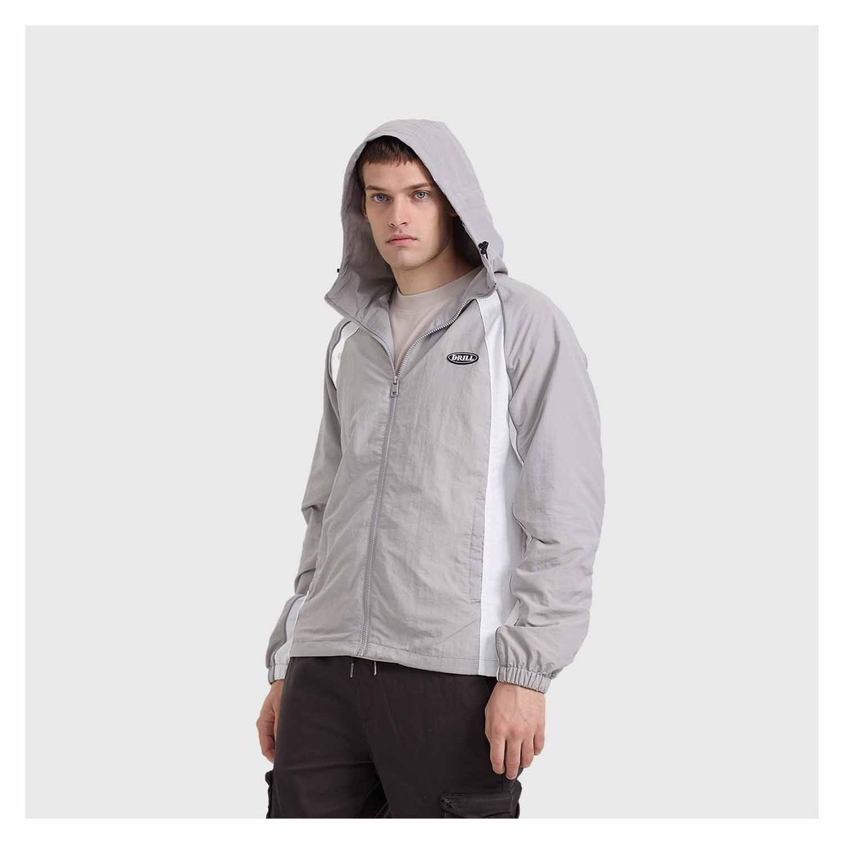 FASHION'S PARK - Chaqueta Hombre Cortaviento Gris Fashion's Park