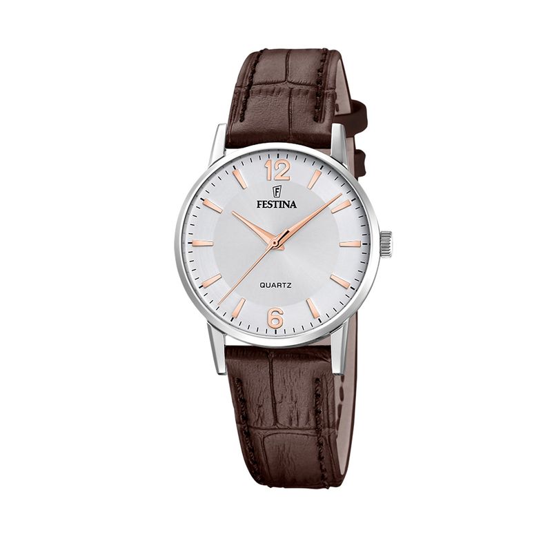 FESTINA - Reloj F20691/2 Festina Blanco Mujer Correa Clásico