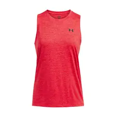 UNDER ARMOUR - Polera sin mangas Tech Twist mujer Rojo