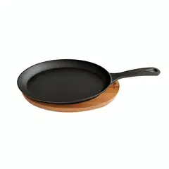WAYU - SARTEN IRON CAST BASE MADERA