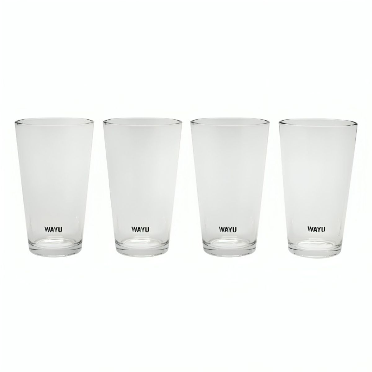 WAYU - SET 4 VASOS VIDRIO WAYU