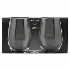 WAYU - SET 4 VASOS REDONDOS VIDRIO