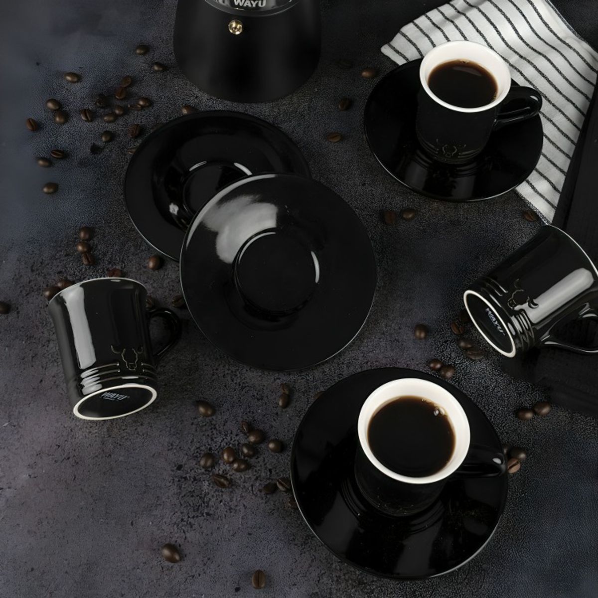 WAYU - SET 4 TAZAS DE CAFE WAYU