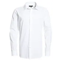 Camisa Celeste Hombre Manga Larga Slim Fit Lisa Gran Vía