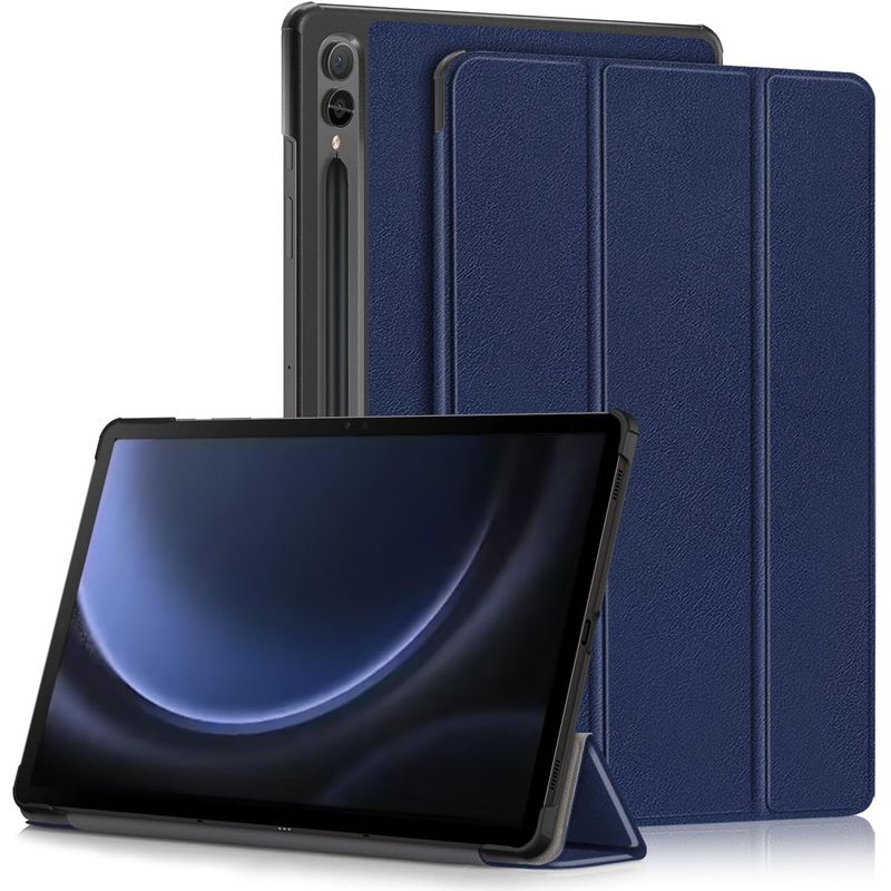 GENERICO - Funda Inteligente compatible con Samsung Galaxy Tab S9 FE+ Azul marino