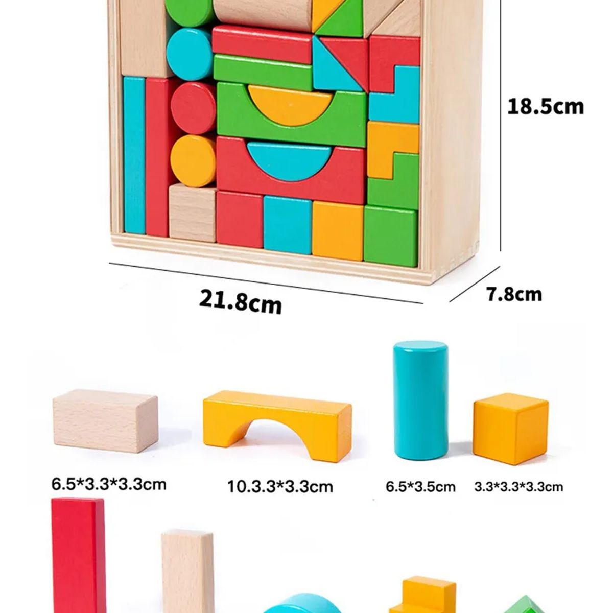 JUGUETERIA ESTELAR - Bloques montessori apilables para niños